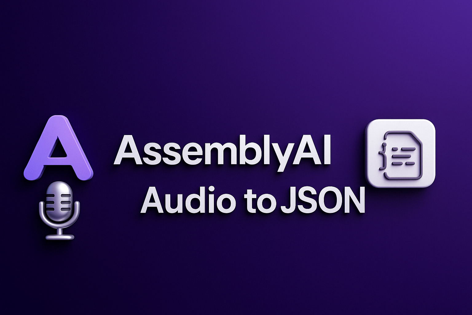 AssemblyAI Transforms Audio into Structured JSON for Seamless LLM Integration.